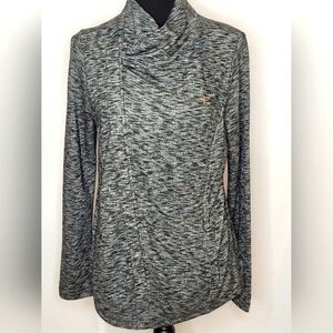 G.H. Bass & Co. Womens Asymmetric Zip Athletic Yoga Jacket - Size M